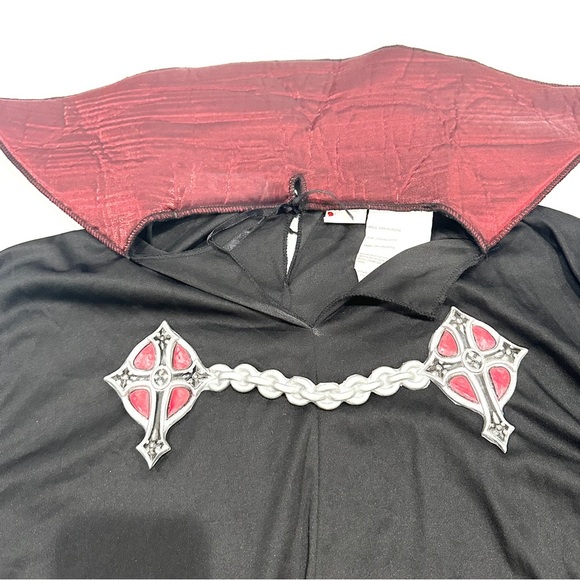 Disguise Evil Jester Dark Wizard Skeleton Kids 2pc Halloween Cosplay Costume - Picture 4 of 9